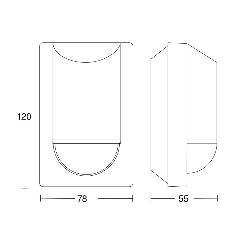 Steinel 064907 - Āra kustību sensors IS 2180 ECO 230V IP54 antracīta