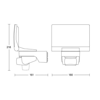 Steinel 065447 - LED Prožektors ar sensoru XLED HOME LED/13.5W/230V IP44 melns