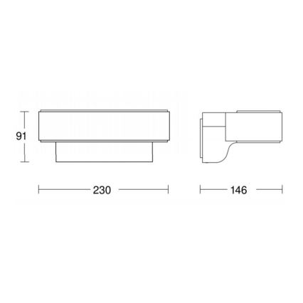 STEINEL 065706 - LED Āra sienas gaismeklis ar sensoru LED/12,5W/230V IP44