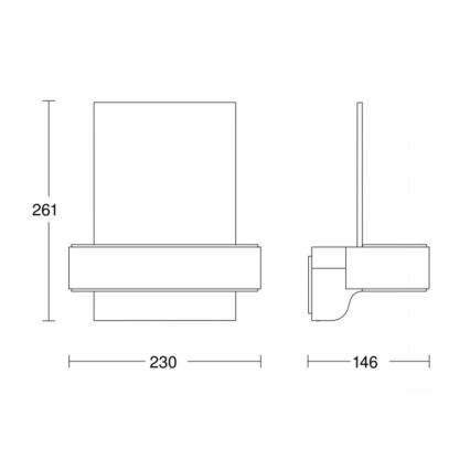 STEINEL 065713 - LED Mājas numurs ar sensoru L820 LED/12,5W/230V IP44