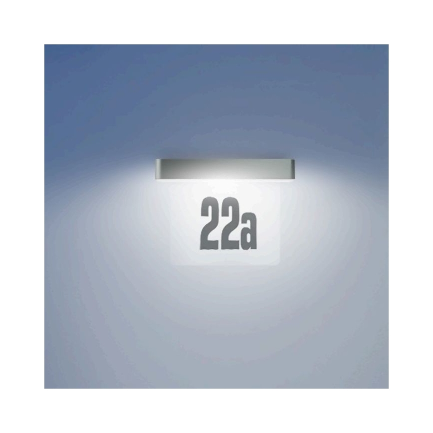 Steinel 065935 - LED Saules enerģijas mājas numurs XSolar SOL-O HN LED/0,07W 2000 mAh IP44 antracīts