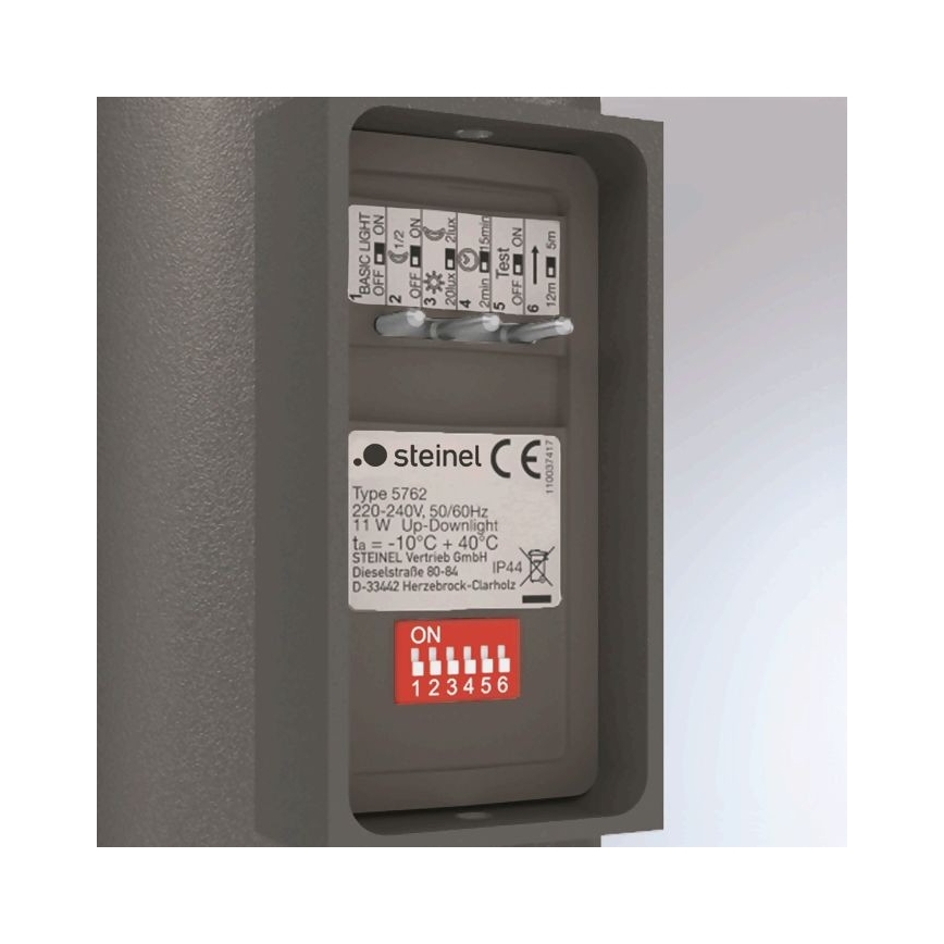 Steinel 067199 - LED Āra sienas gaismeklis ar sensoru L 930 S LED/9,3W/230V IP44 antracīts