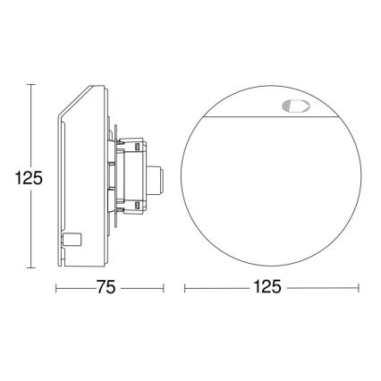 Steinel 067304 - Iegremdējams kustību sensors HPD3 IP balts