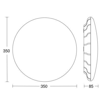 Steinel 068042 - LED Griestu lampa ar sensoru RS PRO S30 SC 25,8W/230V 4000K