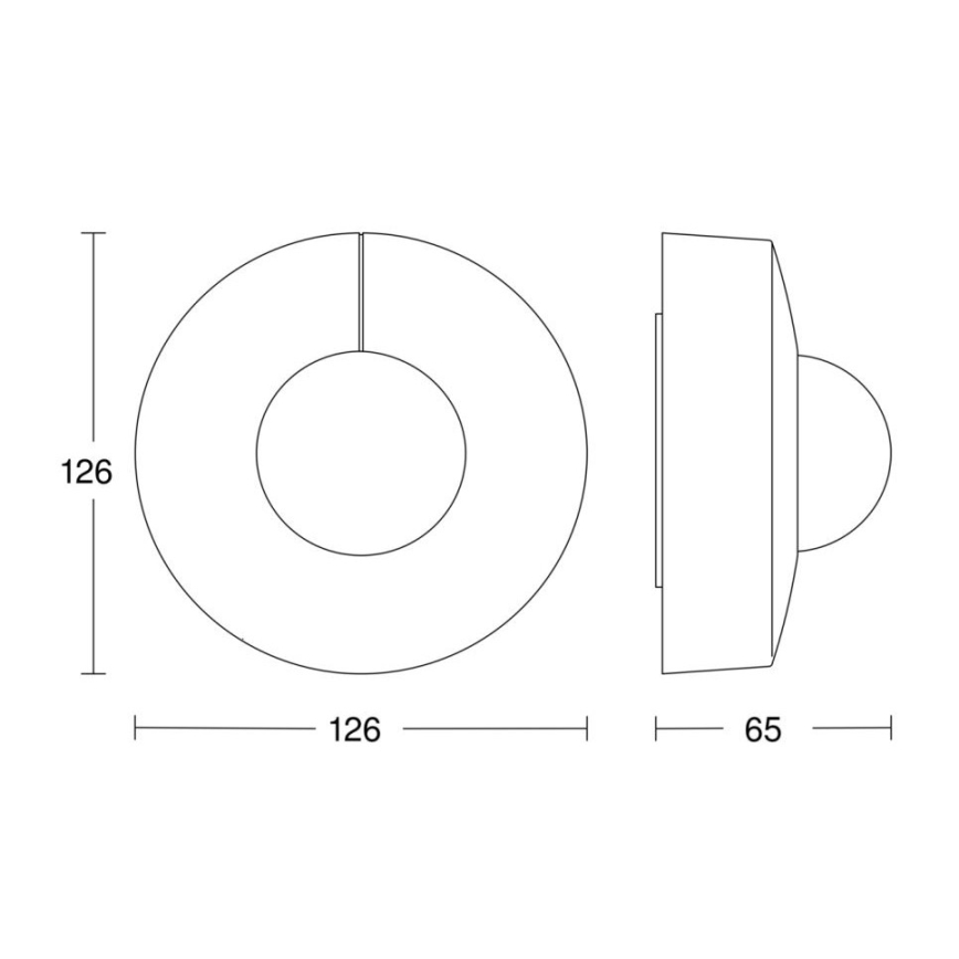 Steinel 068585 - Kustību sensors IS 3360 40m V3 KNX IP54 apaļš, melns