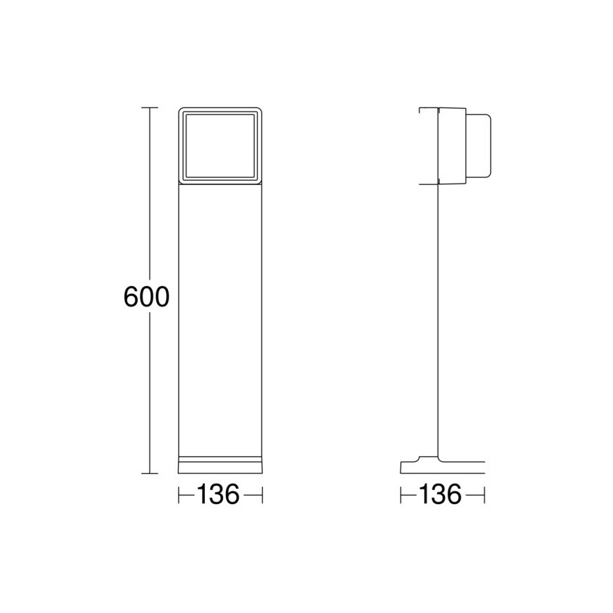 Steinel 078652 - LED Aptumšojama āra lampa GL 85 C 600 LED/9W/230V 3000K IP44