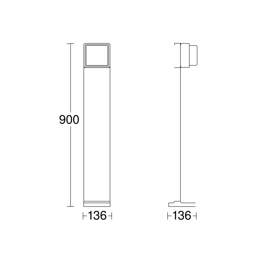 Steinel 078676 - LED Aptumšojama āra lampa GL 85 C 900 LED/9W/230V IP44