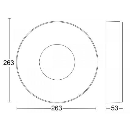 Steinel 078775 - LED Griestu lampa RS 200 C LED/17,1W/230V 3000K IP54