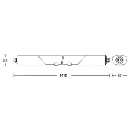 Steinel 079185 - LED Lielas slodzes lampa ar sensoru RS PRO 5100 SC LED/31W/230V IP66