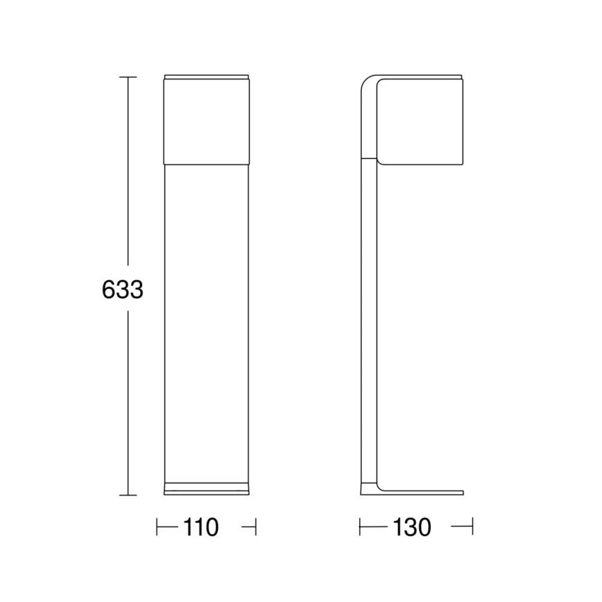 Steinel 079284 - LED Āra lampa GL 80 C LED/9,1W/230V IP44 antracīta
