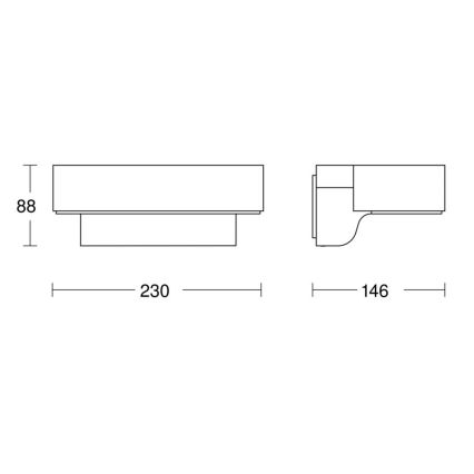 Steinel 079291- LED Āra sienas lampa L800C LED/7,5W/230V IP44 antracīta