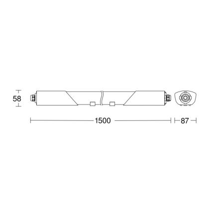 Steinel 079338 - LED Lielas slodzes gaismeklis ar sensoru RS PRO 5150 SC 5C LED/42W/230V IP66