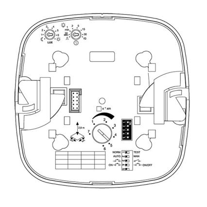 Steinel 079345 - Klātbūtnes detektors IR QUATTRO COM1 230V balts