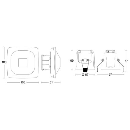 Steinel 079420 - Klātbūtnes detektors HF 360-2 COM1 balts