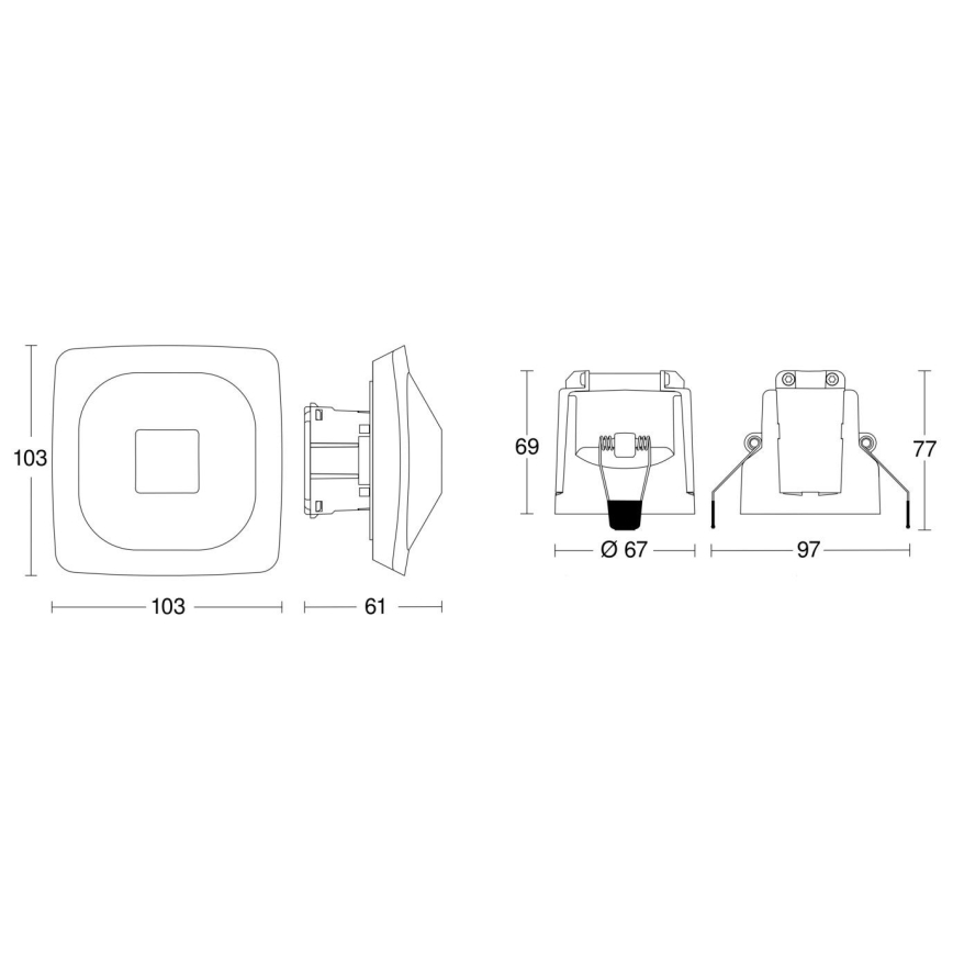 Steinel 079420 - Klātbūtnes detektors HF 360-2 COM1 balts