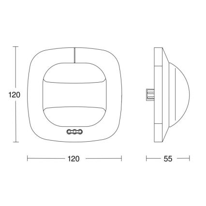 Steinel 079499 - Klātbūtnes noteikšanas detektors Dual HF DALI-2 APC balts