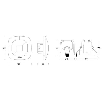 Steinel 079512 - Klātbūtnes detektors HF 360 COM1 balts