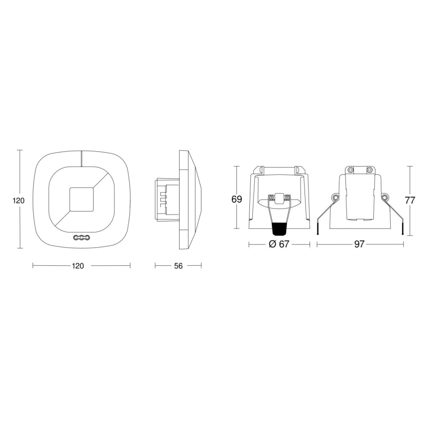 Steinel 079512 - Klātbūtnes detektors HF 360 COM1 balts