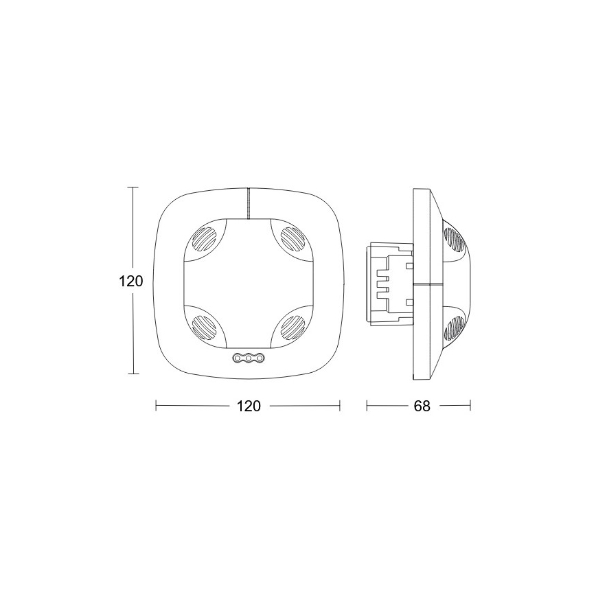 Steinel 079574 - Klātbūtnes noteikšanas detektors DualTech COM1 balts