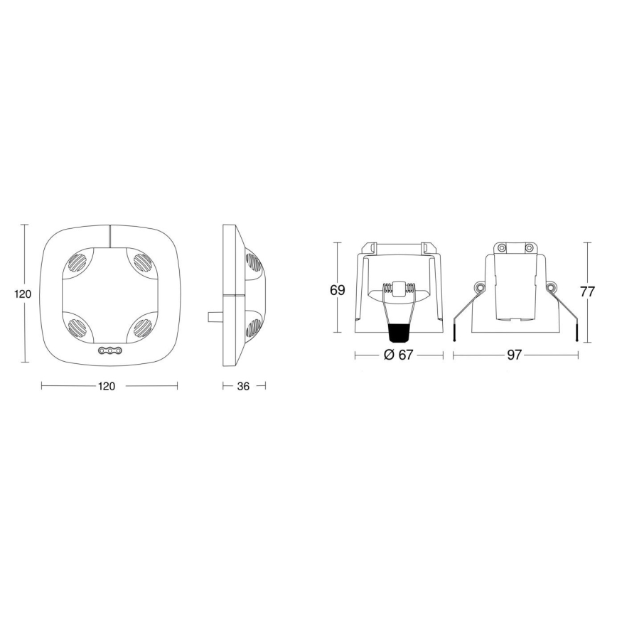 Steinel 079581 - Klātbūtnes noteikšanas detektors DualTech KNX balts