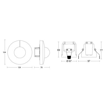 Steinel 079697 - Kustību sensors IS 345 COM1 230V balts