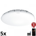 Steinel 079727 - KOMPLEKTS 5x LED Griestu lampa ar sensoru  RS PRO S30 SC LED/25,7W/230V 3000K
