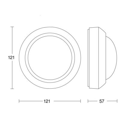 Steinel 081706 - Āra kustību sensors IS 2360-3 ECO 230V IP54 melns