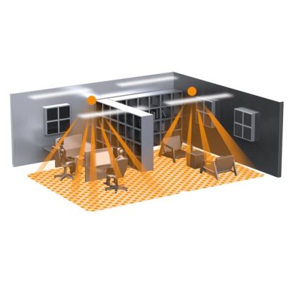 Steinel 082260 - Klātbūtnes detektors IR QUATTRO SLIM XS-E KNX-3 melna
