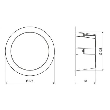 Steinel 084998 - LED Aptumšojama āra iegremdējama lampa ar sensoru RS PRO DL 150 SC LED/10,8W/230V 3000/4000/5700K IP54