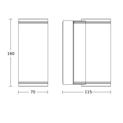 Steinel 087753 - LED āra sienas gaismeklis 2xGU10/14,5W/230V L 940 IP44