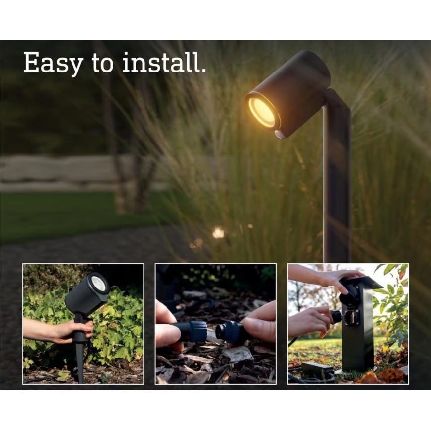 Steinel 089320 - LED RGBW āra lampa ar kustību sensoru LED/7,9W/24V IP65