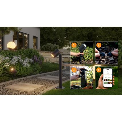 Steinel 089337 - LED RGBW Āra gaismeklis LED/7,9W/24V IP65