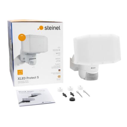 Steinel 089894 - LED Prožektors ar sensoru XLED PROTECT LED/14,3W/230V 3000K IP54 balta