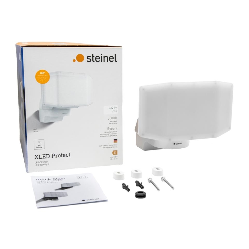 Steinel 090005 - LED Prožektors XLED PROTECT LED/13,6W/230V 3000K IP54 balta