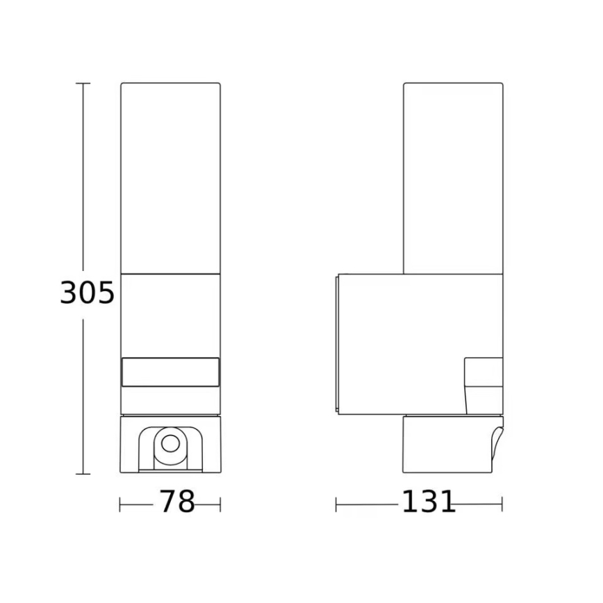 Steinel 092597 - LED āra gaismeklis ar sensoru un kameru L 620 LED/13,5W/230V IP44
