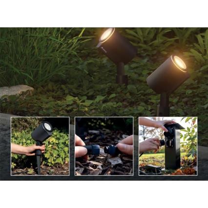 Steinel 093907 - Pamata komplekts LED RGBW 2x Āra lampa LED/7,8W/24V IP65