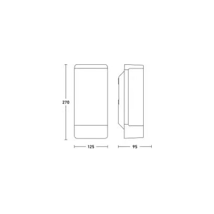 Steinel 094270 - Āra sienas gaismeklis 1xE27/15W/230V L 14 IP44