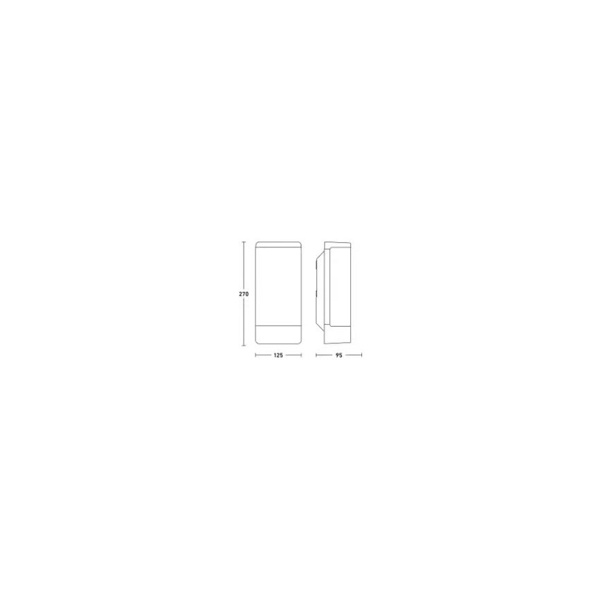 Steinel 094270 - Āra sienas gaismeklis 1xE27/15W/230V L 14 IP44