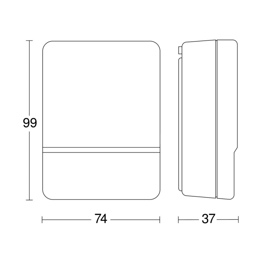 STEINEL 550318 - Krēslas slēdzis NightMatic 2000 melna IP54