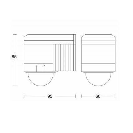 STEINEL 602116 - Infrasarkanais sensors   602116 - IS 300 melns