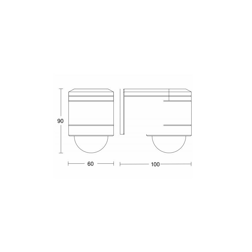 STEINEL 602710 - Āra infrasarkans sienas sensors IS240 antracīta IP54