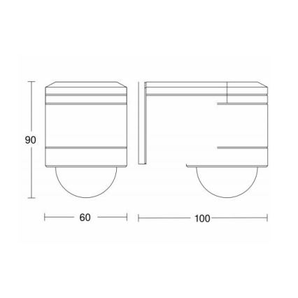 STEINEL 602819 - infra-sarkans sienas sensors   IS240 balts