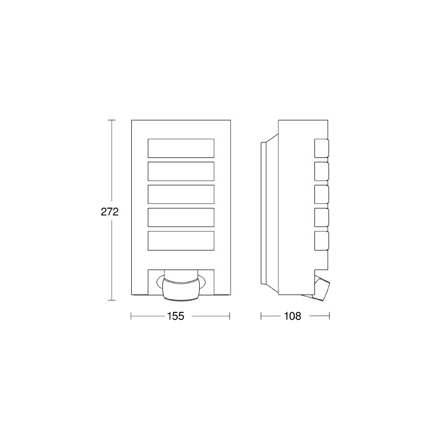 STEINEL 657819 - Āra Apgaismojums ar sensoru L12 1xE27/60W/230V