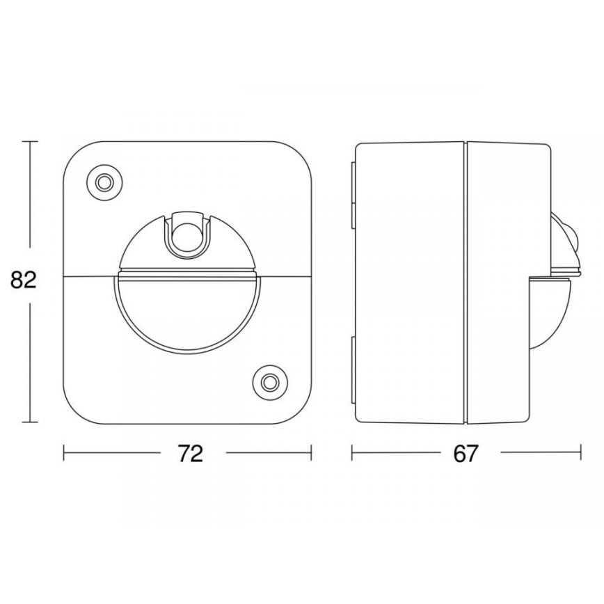 STEINEL 66048 - Āra infrasarkanais sensors IR 180 AP 180° IP54 balta