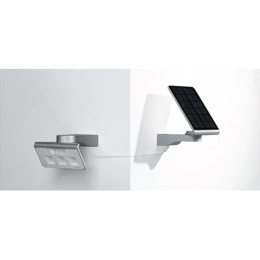 STEINEL 671006 - Saules enerģijas sensors LED-Prožektors XSolar L-S 0,5W/LED balta IP44 2500 mAh