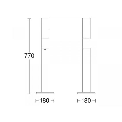 STEINEL 69469 - LED Āra lampa GL 65 LED/8,5W/230V IP44 3000K antracīta