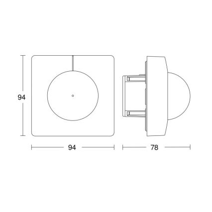 Steinel 751302 - Klātbūtnes detektors HF 360 COM1 balts