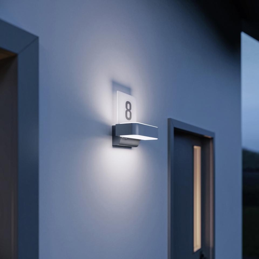 STEINEL 87579 - LED Mājas numurs ar sensoru L 820 SC LED/9,8W/230V IP44