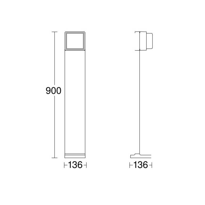 Steinel 078683 - LED Aptumšojama āra lampa ar sensoru GL 85 SC 900 LED/9W/230V IP44