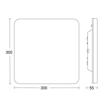 Steinel - LED Aptumšojama griestu lampa ar sensoru RSPROR20BASICQ 15,3W/230V IP40 4000K